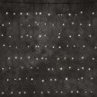 Kültéri LED fényfüggöny, meleg fehér, 2 x 1 m, 140 LED