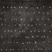 Kültéri LED fényfüggöny, meleg fehér, 1 x 4 m, 140 LED