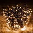 Basic 80 LED fényfüzér timer funkcióval, elemes, meleg fehér