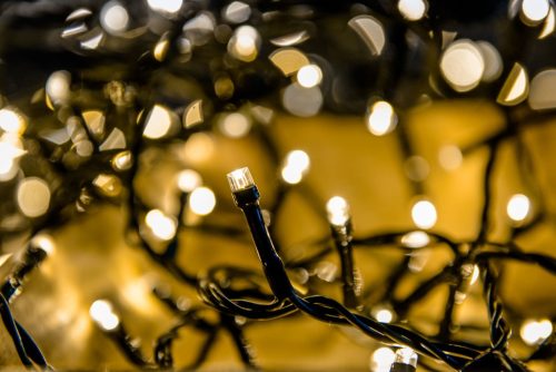 Kültéri LED Fényfüzér 180 db meleg fehér LED-del