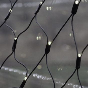   Kültéri LED fényháló, hideg fehér, 2 x 2 méter, 192 LED