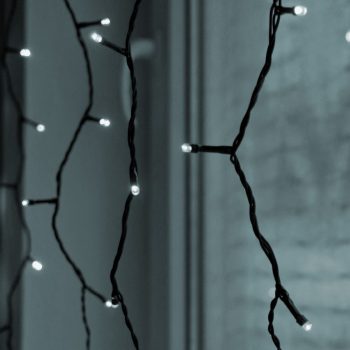 Kültéri LED fényfüggöny, hideg fehér, 1 x 4 méter