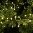 Tündérfény girland, ezüst kábel, meleg fehér, 700 LED, 7 m