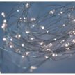 Tündérfény dekorfüzér, hideg fehér, 50 LED, 5 m, réz kábel