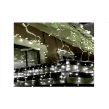 Kül és beltéri fényfüggöny, hideg fehér, 150 LED