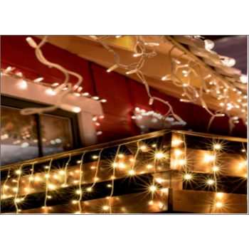 Kül és beltéri fényfüggöny, meleg fehér, 300 LED