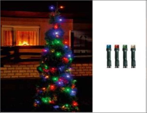 Kül és beltéri színes fényfüzér, 200 LED