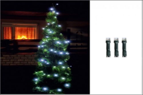 Kül és beltéri hideg fehér fényfüzér, 200 LED