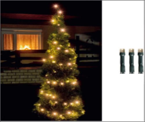 Kül és beltéri meleg fehér fényfüzér, 200 LED