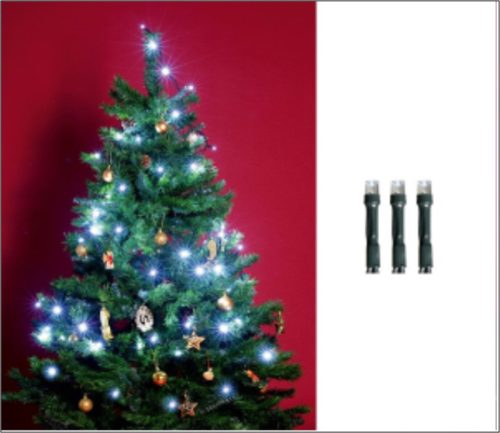 Beltéri fényfüzér, hideg fehér, 200 LED