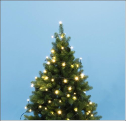 Beltéri fényfüzér, meleg fehér, 200 LED