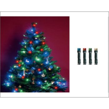 Beltéri színes fényfüzér, 50 LED