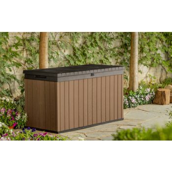 Darwin műanyag kerti tároló láda 570L barna