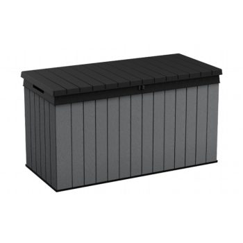 Darwin műanyag kerti tároló láda 570L szürke