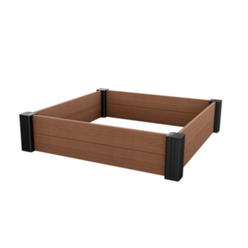 Vista Modular műanyag kerti virágágyás barna