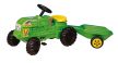 Farmer traktor utánfutóval - műanyag gyermekjármű 100
