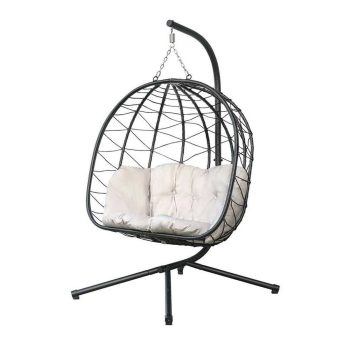 Függő Villa kosárfotel 2 személyes fekete