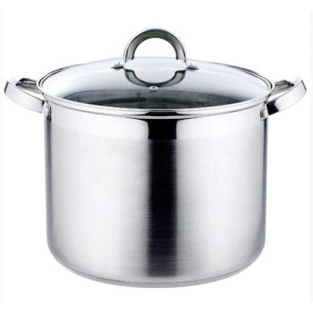   Blaumann Gourmet line BL-1009 rozsdamentes indukcios fazék üvegfedővel 22 cm-es