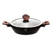 Berlinger Haus Ebony Rosewood alacsony lábas fedővel 28 cm 