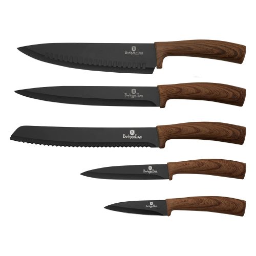 Berlinger Haus Ebony Rosewood Line 6 részes késkészlet tapadásmentes bevonattal, mágneses állvánnyal
