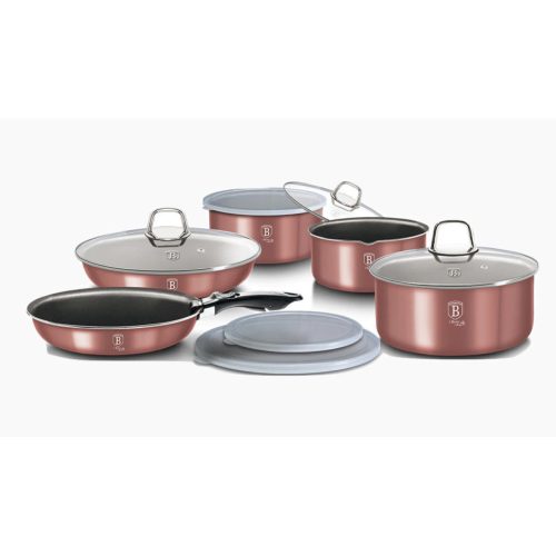 Berlinger Haus I-Rose Collection 12 részes edénykészlet titán bevonattal, metál külső bevonattal, pi