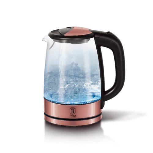 Berlinger Haus -I-Rose Line Collection elektromos vízforraló hőálló üveggel, 2000 W, 1.7 l