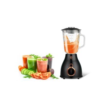   Berlinger Haus Black Rose Turmixgép üveg kancsóval 1,5 literes, 600 W, fekete/rosegold