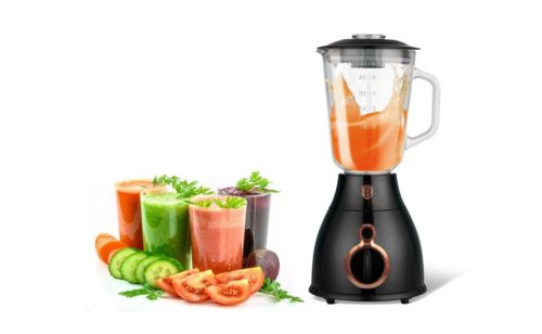 Berlinger Haus Black Rose Turmixgép üveg kancsóval 1,5 literes, 600 W, fekete/rosegold