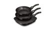 Berlinger Haus Black Rose Collection 3 részes serpenyőkészlet grill serpenyővel, márvány bevonattal