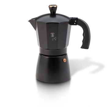   Berlinger Haus Black Rose Collection 6 személyes kotyogós kávéfőző, fekete/rosegold