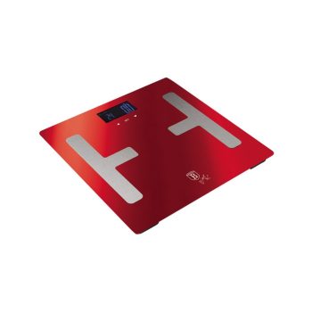   Berlinger Haus Metallic Burgundy Line digitális testanalizáló személymérleg, burgundy