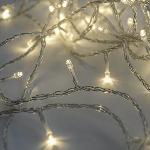 Crystalline toldható LED fényfüzér 8,0 m 100 db meleg fehér LED-del, átlátszó kábellel