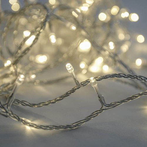Crystalline toldható LED fényfüzér, 4,0 m, 50 db meleg fehér LED, átlátszó kábel