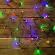 LED fényfüzér, multi, 120 LED, 9,6 m