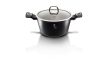 Berlinger Haus Black Silver Collection magas lábas márvány bevonattal, fedővel, 20 cm