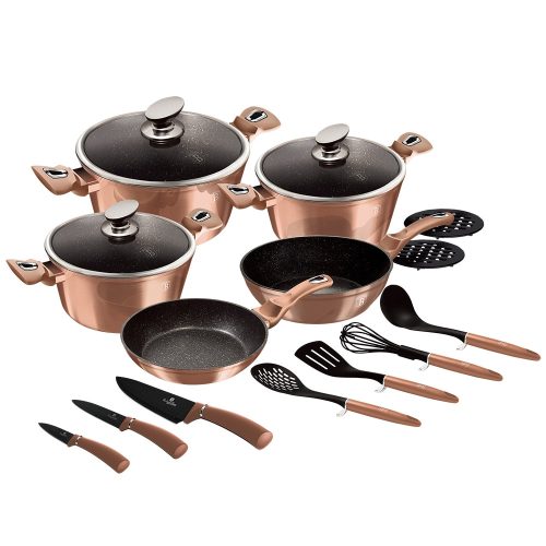 Berlinger Haus Rose Gold 17 részes edénykészlet