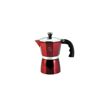   Berlinger Haus Metallic Line 2 személyes kotyogós kávéfőző, burgundy