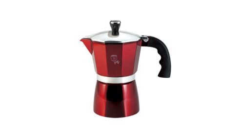 Berlinger Haus Metallic Line 2 személyes kotyogós kávéfőző, burgundy