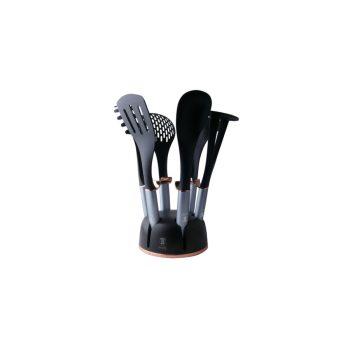   Berlinger Haus Moonlight Collection 7 részes nylon konyhai eszköz készlet állvánnyal