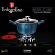 Berlinger Haus Metallic Aquamarine Line 10 részes edénykészlet márvány bevonattal, kiszedőkkel,sötét
