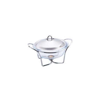   Berlinger Haus melegen tartó leveses tálaló edény hőálló üvegből, fedővel, 2.4 Literes