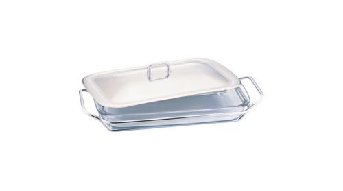 Berlinger Haus hőálló üveg szögletes tálalóedény fedővel, 2.4 L