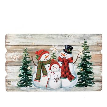 Beltéri világító fa kép, 6 db LED, meleg fehér