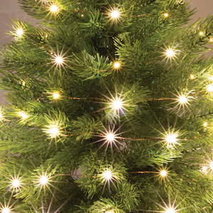 Beltéri elemes mikro fényfüzér, meleg fehér színben, 20 LED