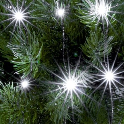 Beltéri elemes mini fényfüzér, hideg fehér, 20 LED
