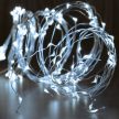 Kül és Beltéri fényfüzér köteg, hideg fehér színben, 200 LED