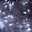 Kül és Beltéri fényfüzér köteg, hideg fehér színben, 200 LED