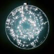 Kül és Beltéri fényfüzér köteg, hideg fehér színben, 200 LED