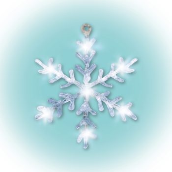 Beltéri LED hókristály ablakdísz