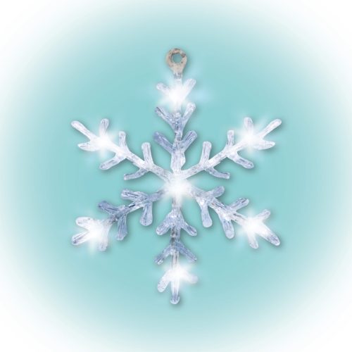 Beltéri LED hókristály ablakdísz